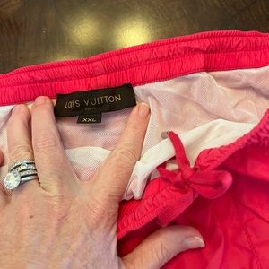 Louis Vuitton Mens XXL hot pink swim trunks
